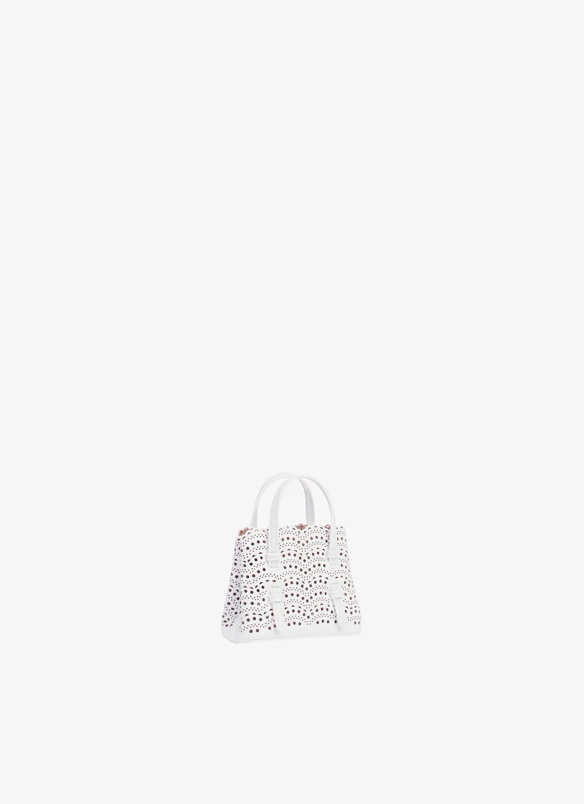 Mini Mina bag in vienne calfskin ALAÏA WHITE MINI MINA BAG IN VIENNE CALFSKIN